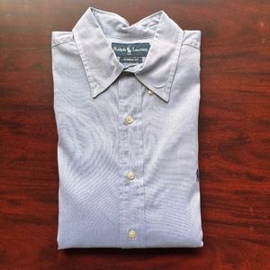 Polo Ralph Lauren Long Sleeve Button Down Dress Shirt - Blue